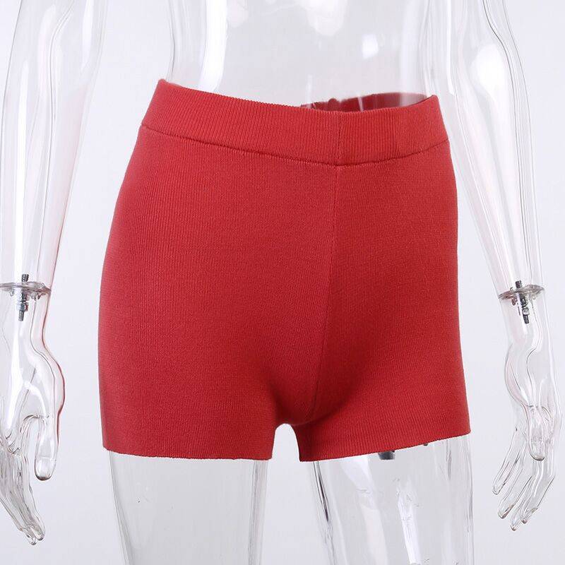 basic sports solid color polyester active bottoms shorts