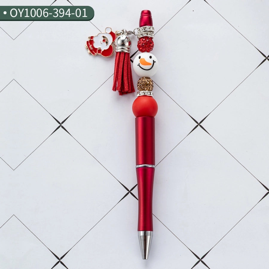 1 Piece 1 Set Santa Claus Class Learning School Christmas Plastic Casual Classic Style Ballpoint Pen