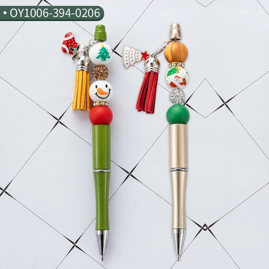 1 Piece 1 Set Santa Claus Class Learning School Christmas Plastic Casual Classic Style Ballpoint Pen