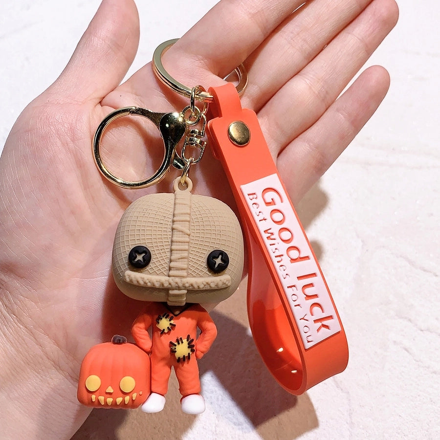 1 piece fashion doll pvc silica gel unisex keychain