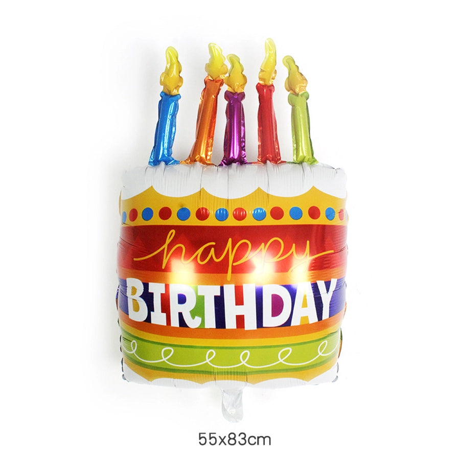 birthday cake aluminum film party balloon