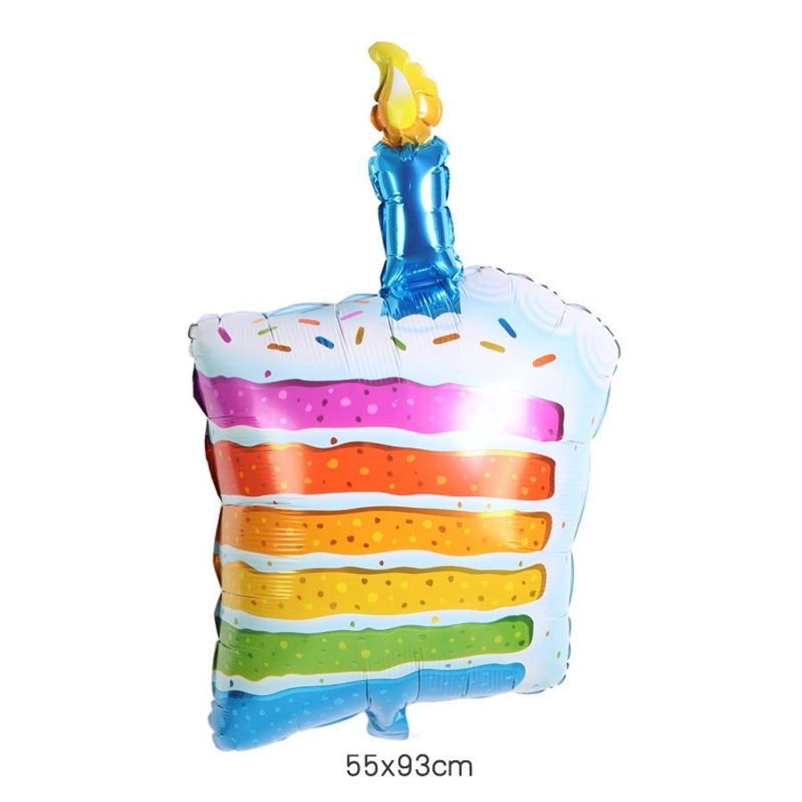 birthday cake aluminum film party balloon