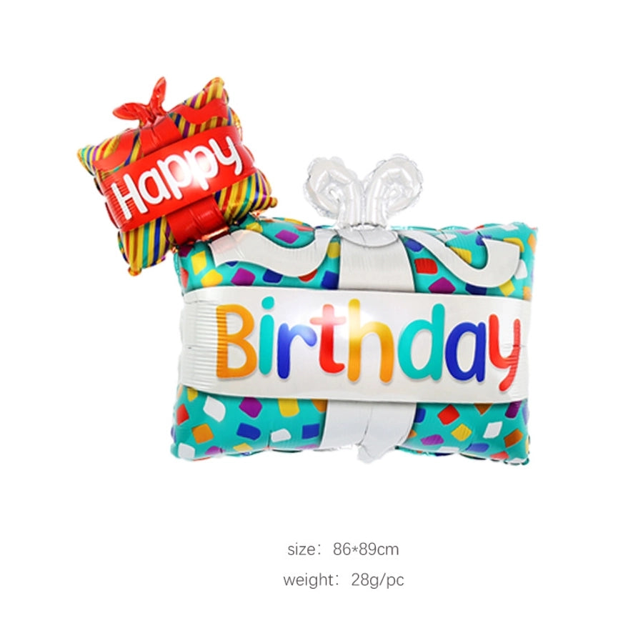 birthday cake aluminum film party balloon