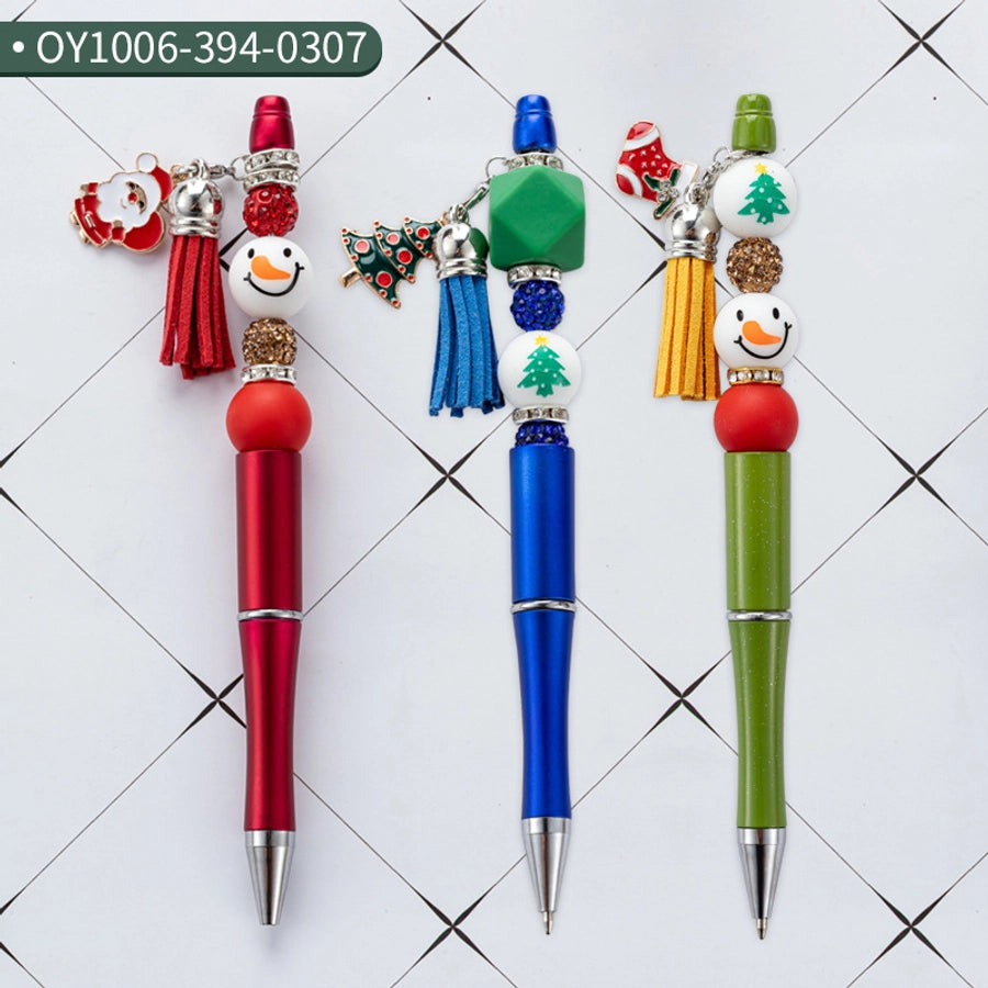 1 Piece 1 Set Santa Claus Class Learning School Christmas Plastic Casual Classic Style Ballpoint Pen