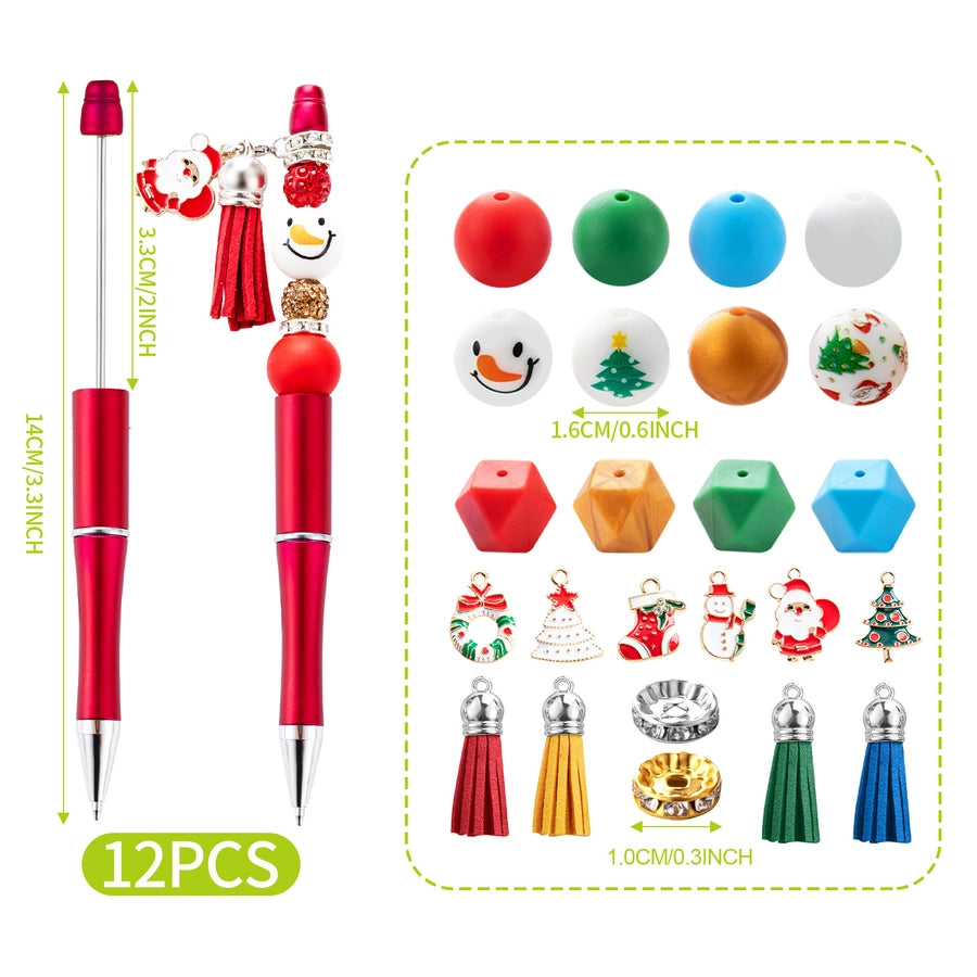 1 Piece 1 Set Santa Claus Class Learning School Christmas Plastic Casual Classic Style Ballpoint Pen