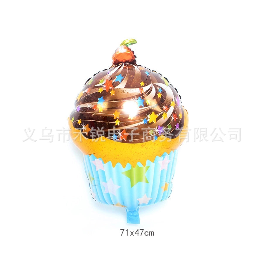 birthday cake aluminum film party balloon