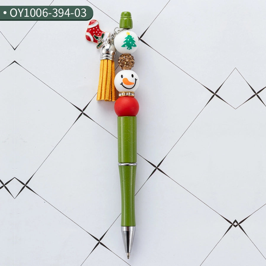 1 Piece 1 Set Santa Claus Class Learning School Christmas Plastic Casual Classic Style Ballpoint Pen